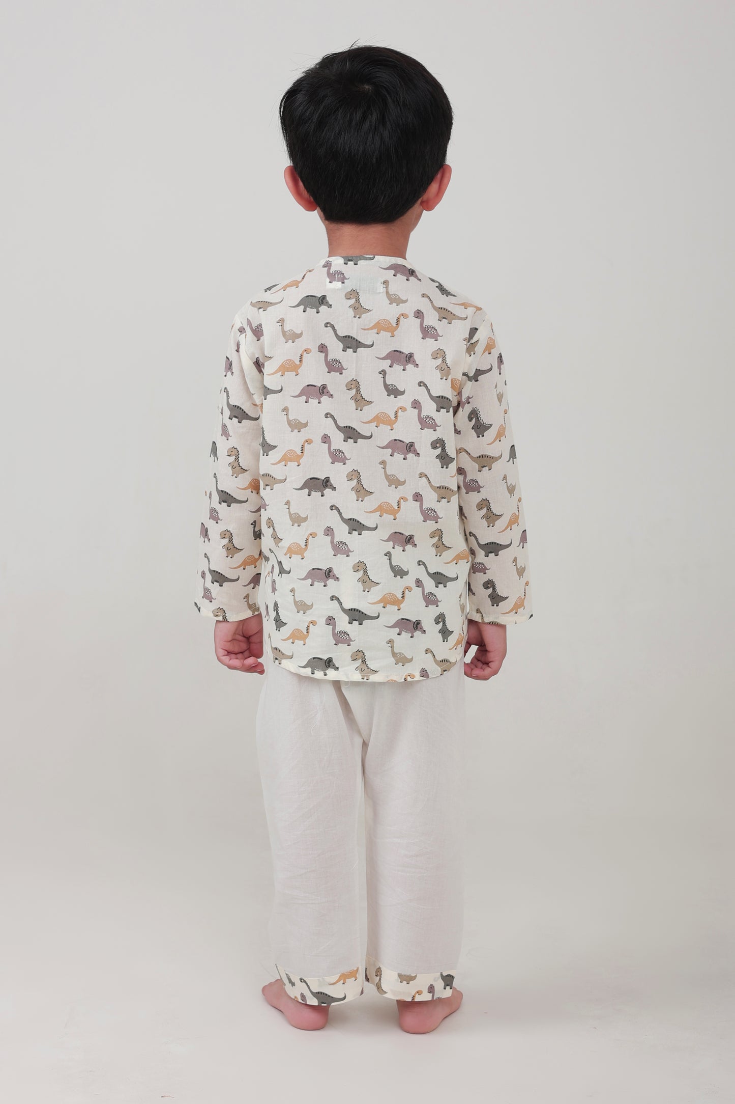 Shreeyas Cottons 100% Cotton Kids Nightwear | Dino all over