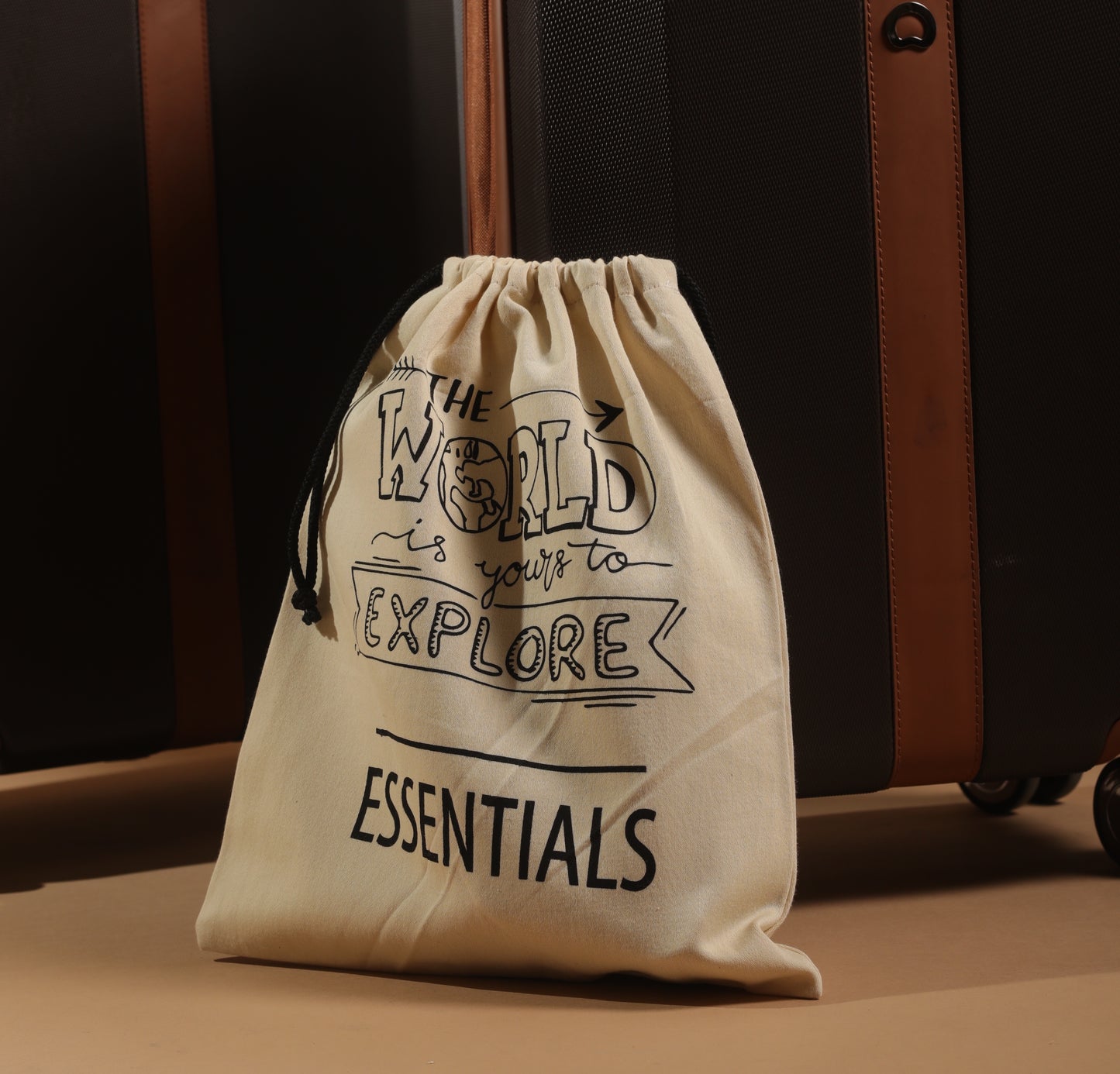 Eco-Friendly Natural Cotton Shoe and Lingerie Bags (Pack of 6)