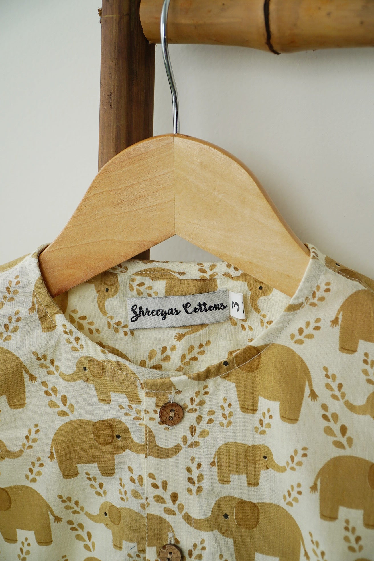 Little Trunks – Yellow Elephant Shirt for Boys