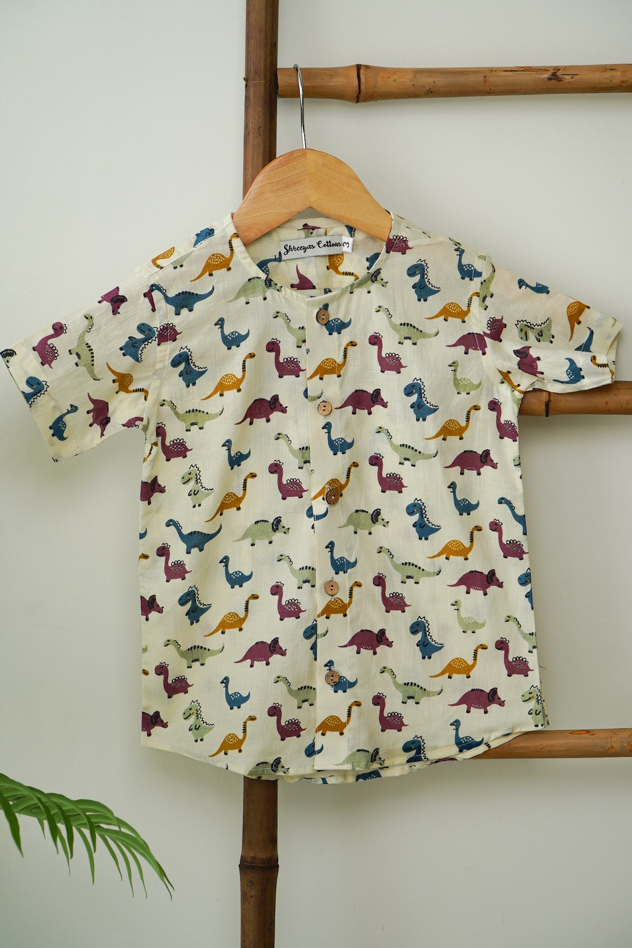 Tiny Titans – All-Over Dino Print Boys' Shirt