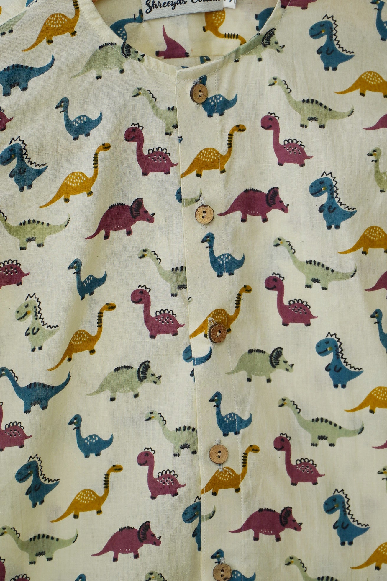 Tiny Titans – All-Over Dino Print Boys' Shirt