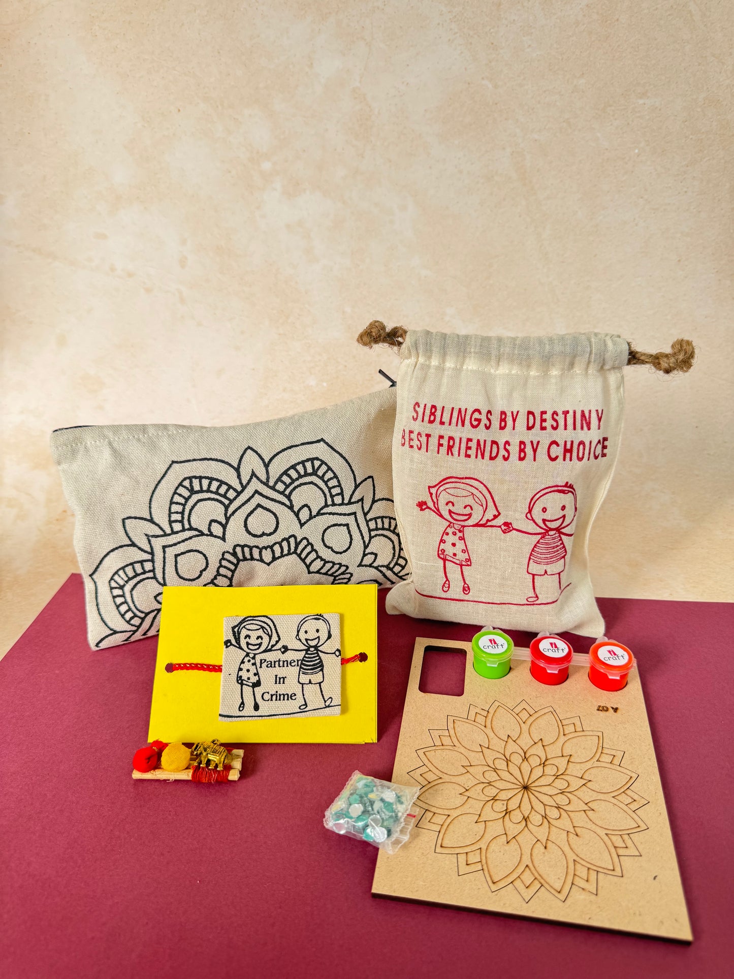 DIY Rakhi Hamper for Sisters – Mandala Theme