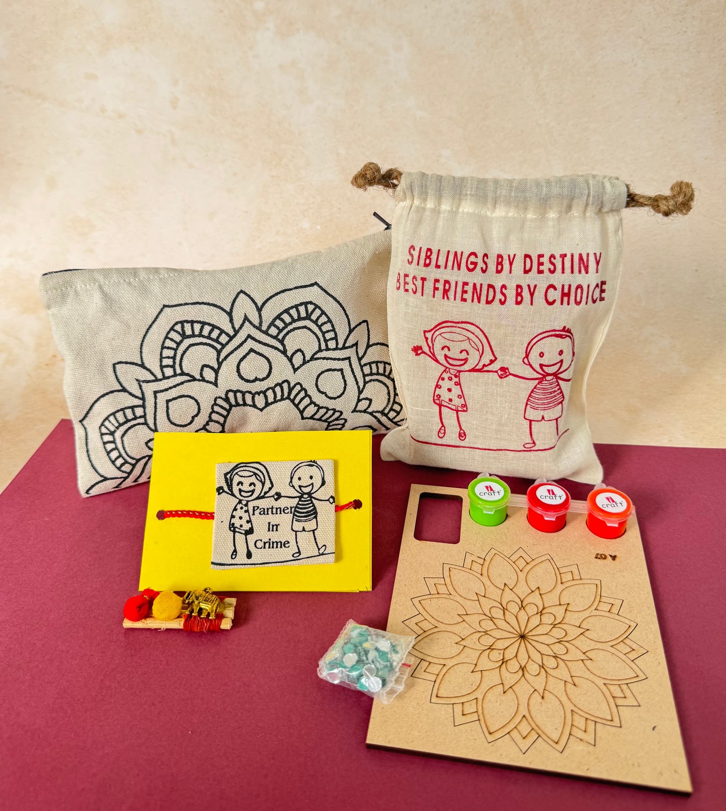 DIY Rakhi Hamper for Sisters – Mandala Theme