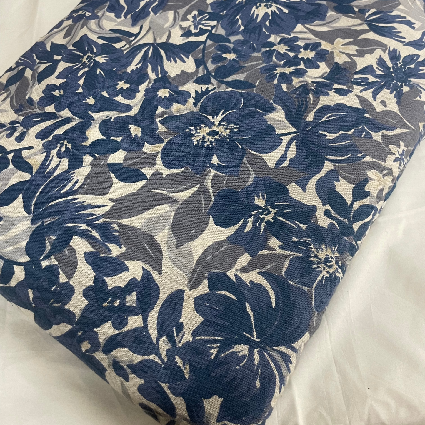 Floral Blue Cotton Flex