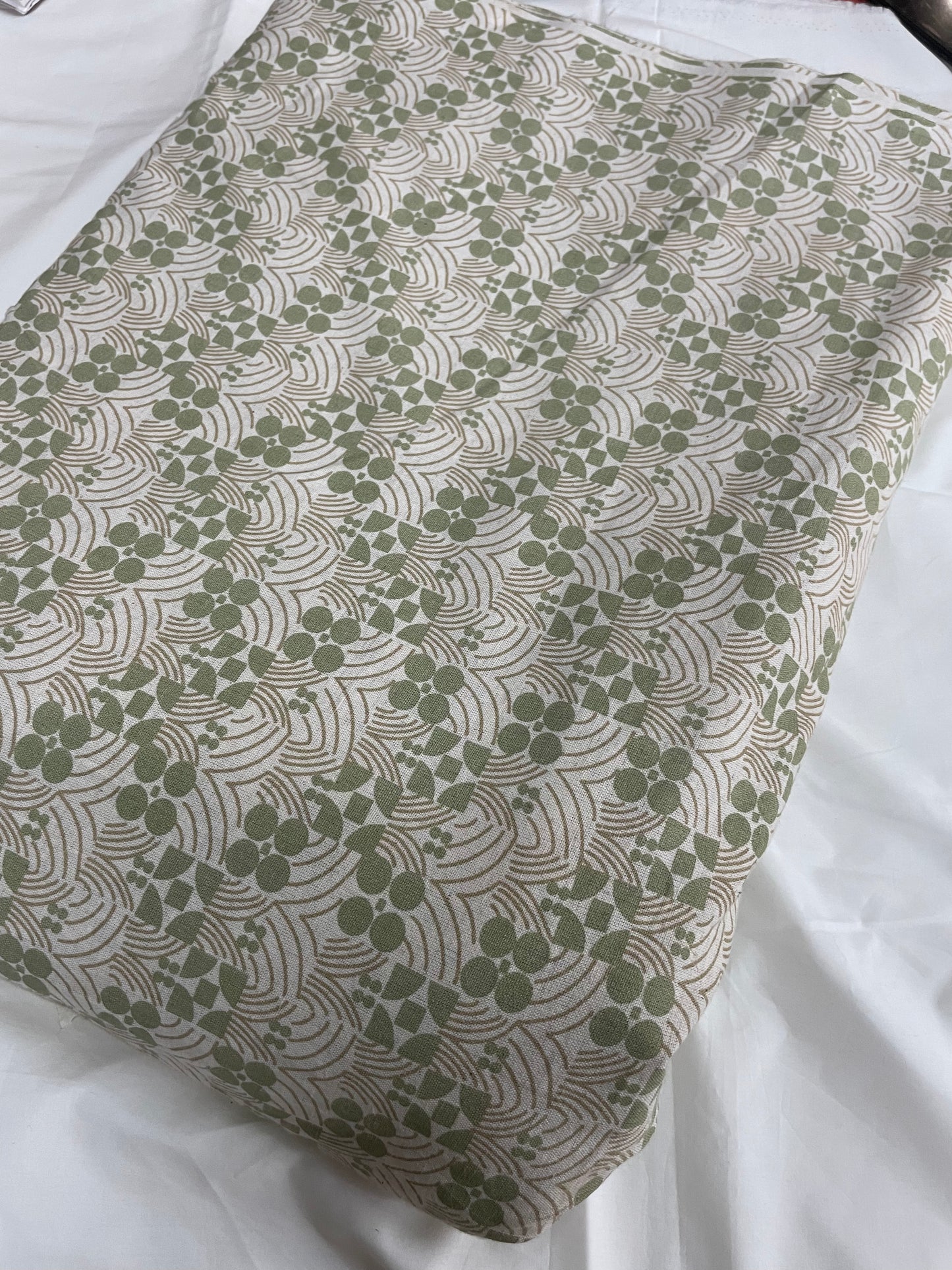 Pastel Green Geometric Cotton Flex
