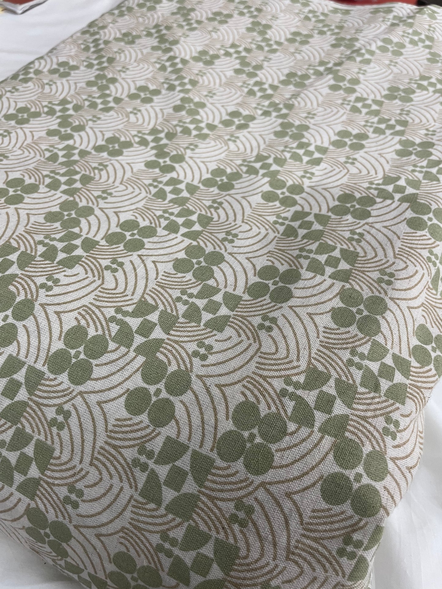 Pastel Green Geometric Cotton Flex