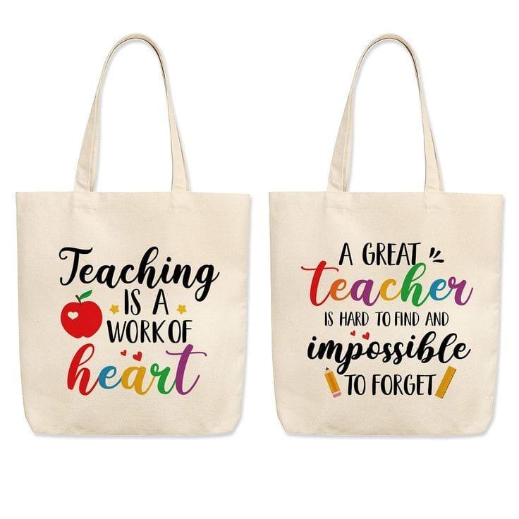 Customised Canvas Totes for Teacher's Day - Pack of 6