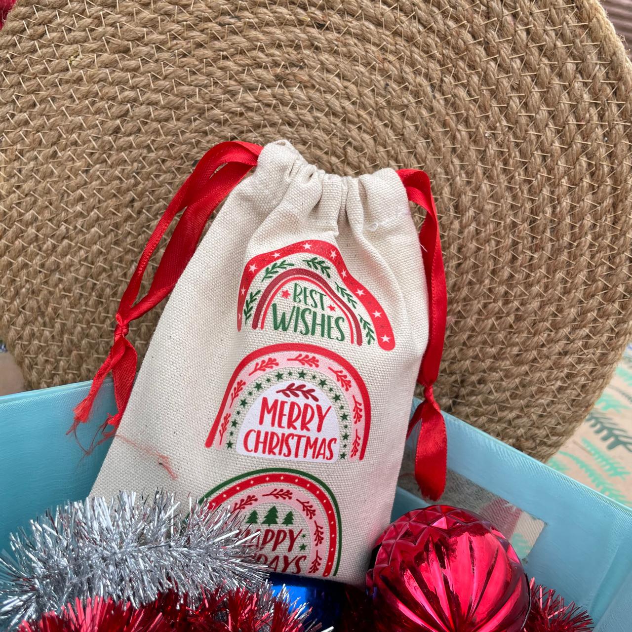 Digital Printed Small Canvas Potlies - Pack of 6/12