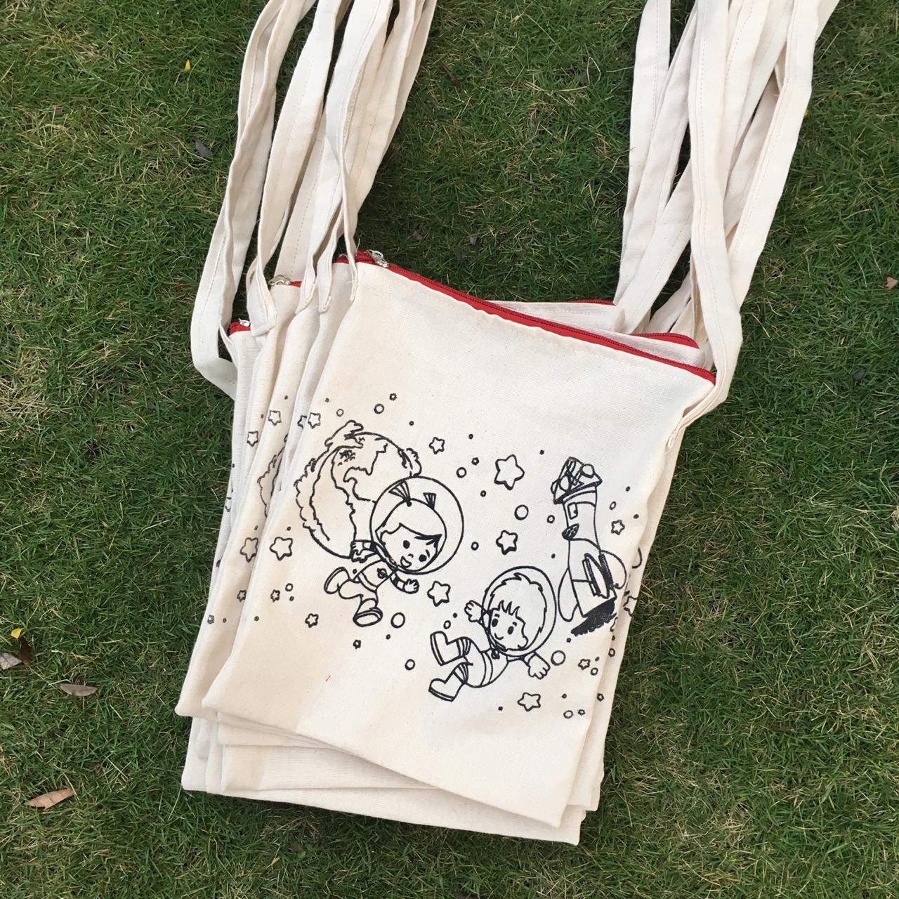 Eco-Friendly Natural Ready to Paint Canvas Sling Bags: Sustainable, Stylish, and Versatile (Pack of 30)