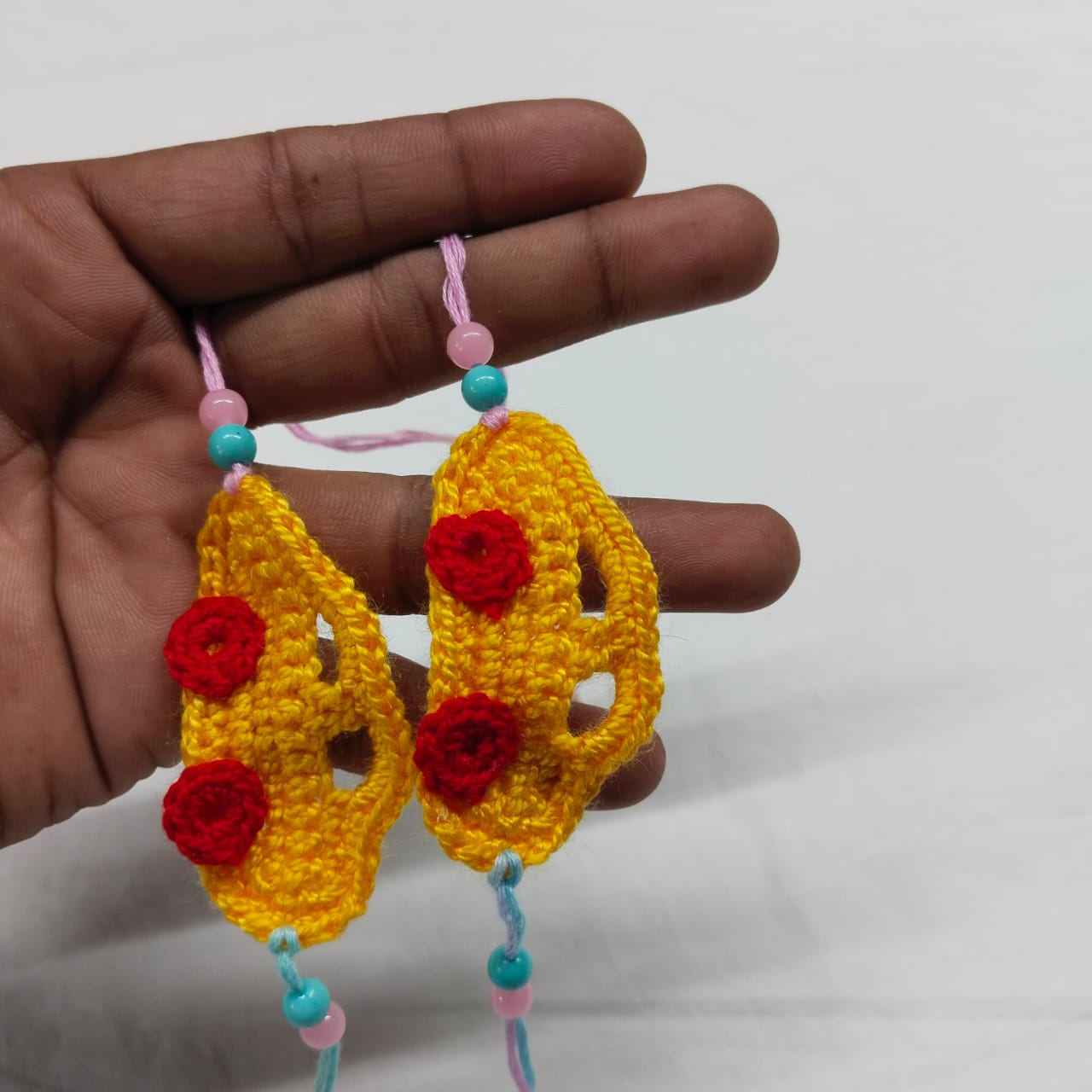 Handmade Crochet Cute Car Rakhi