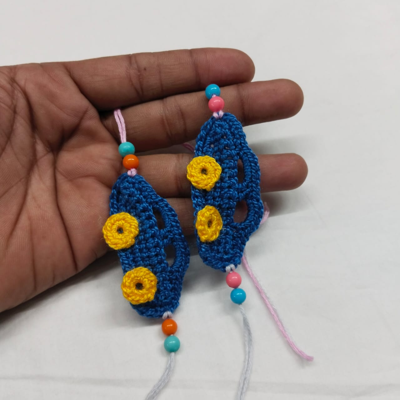 Handmade Crochet Cute Car Rakhi