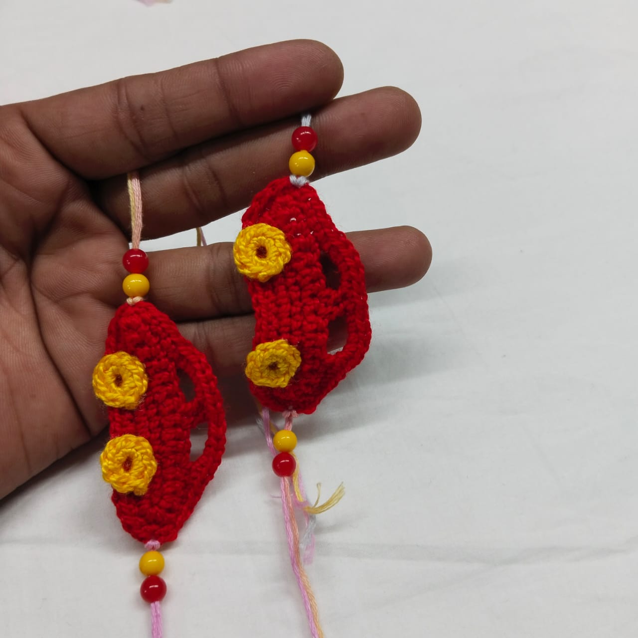 Handmade Crochet Cute Car Rakhi