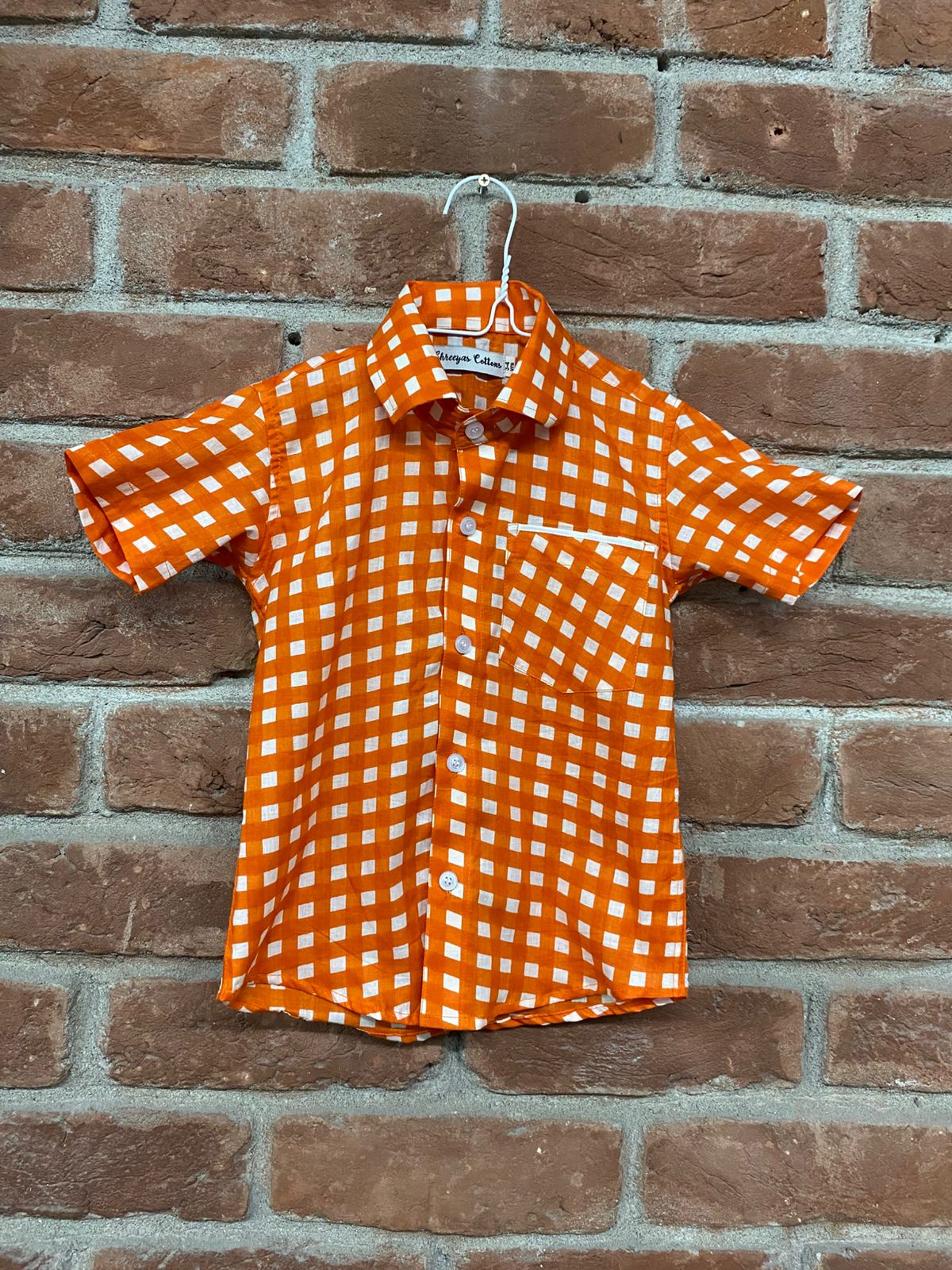 Boys Cotton Half sleeves Check Shirts – 0 to 7 Years