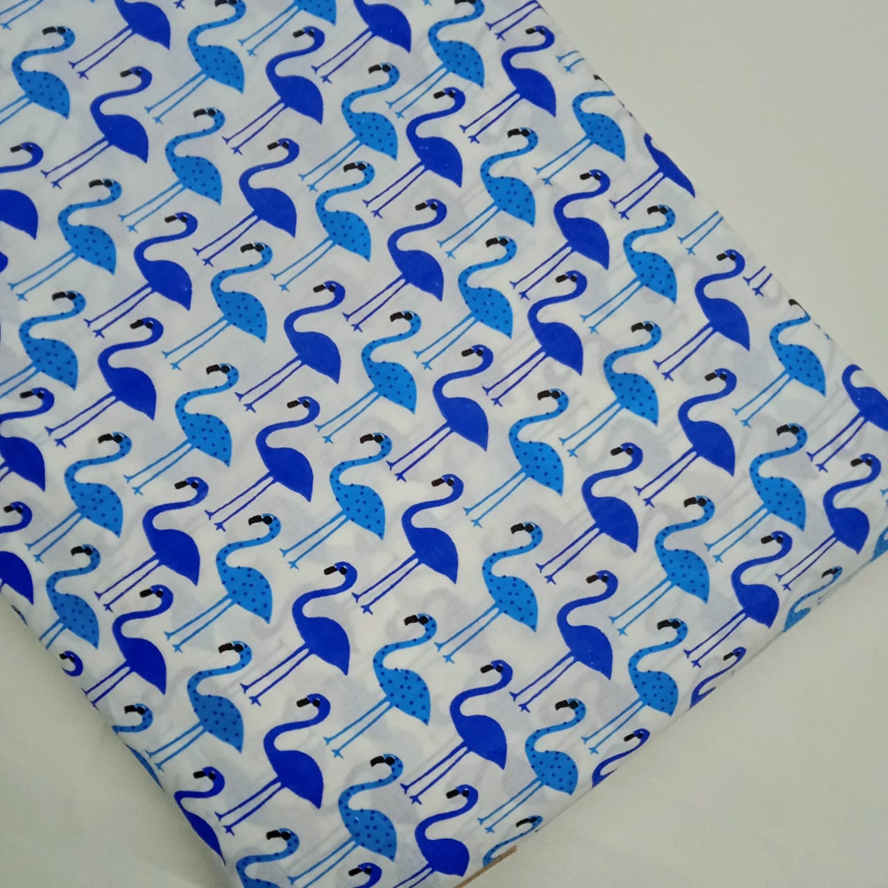 100% Cotton Blue Flamingo Print Half Sleeves Shirts for Men & Boys (Size 0-46)
