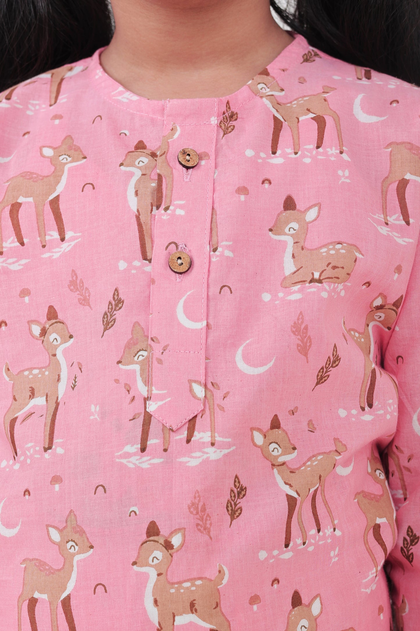 Shreeyas Cottons 100% Cotton Kids Nightwear | Baby Fawn Print