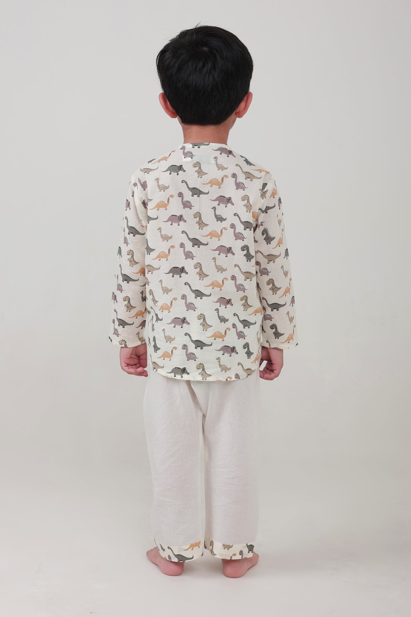 Shreeyas Cottons 100% Cotton Kids Nightwear | Dino all over