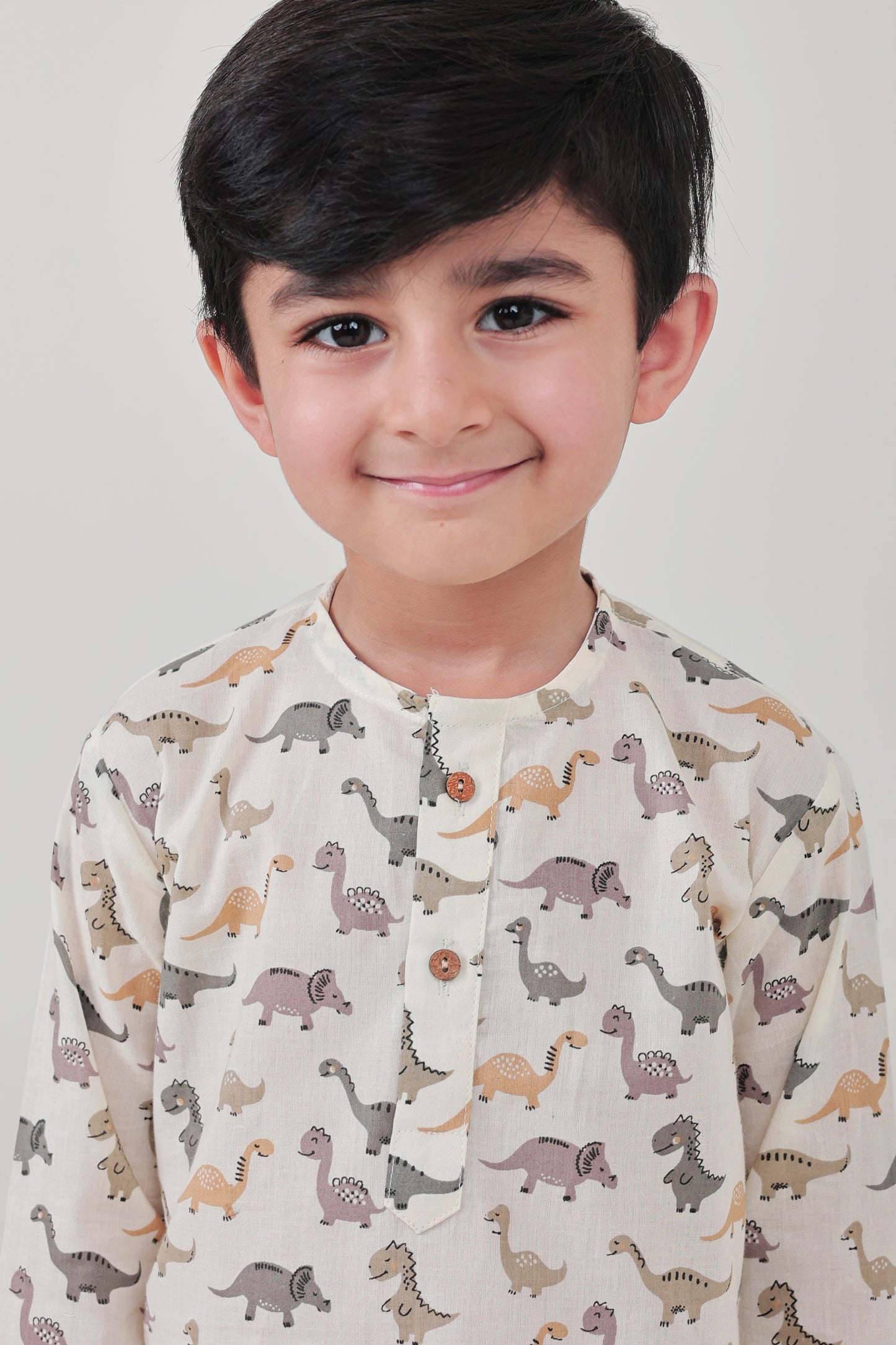 Shreeyas Cottons 100% Cotton Kids Nightwear | Dino all over