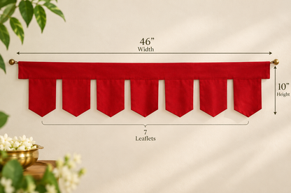 ShreeyasIndia Cotton Toran | 7-Petal Door Hanging | DIY & Festive Decor
