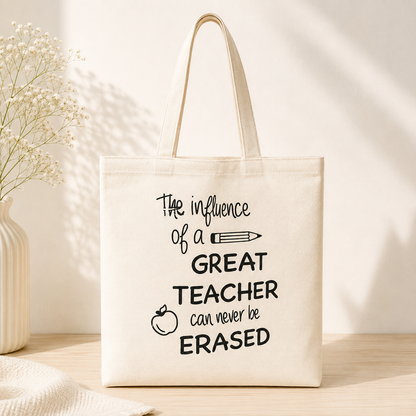 Canvas Teacher’s Day Tote Bag | Sustainable Gift | Pack of 30/50/100