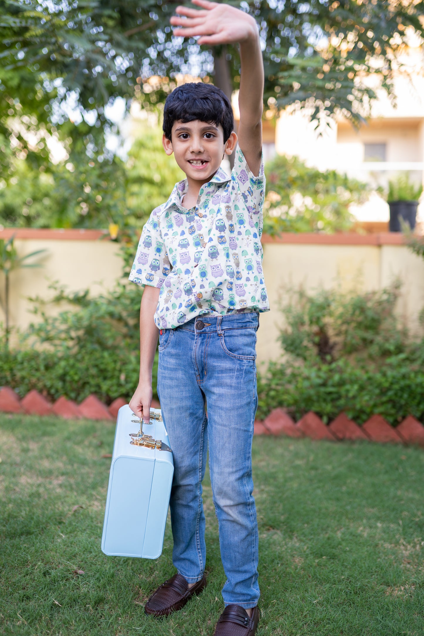 Our Quirky Owl Print Kids Shirt