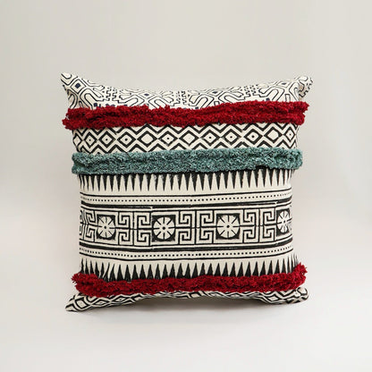 GeoStitch – Print with Embroidery Cushion Cover
