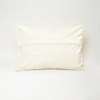 Black Hand Stitch Kantha Cushion Cover
