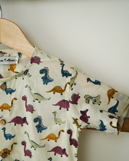 Tiny Titans – All-Over Dino Print Boys' Shirt
