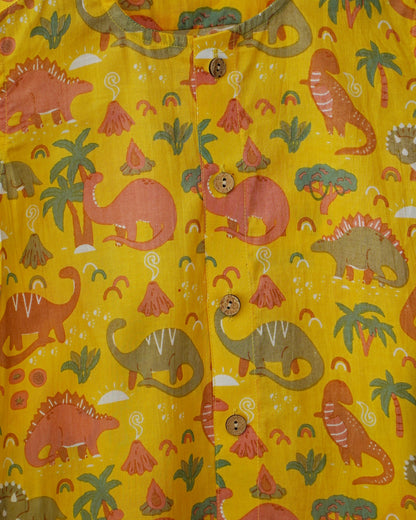 Dino Dunes - Yellow Desert Boys Shirt