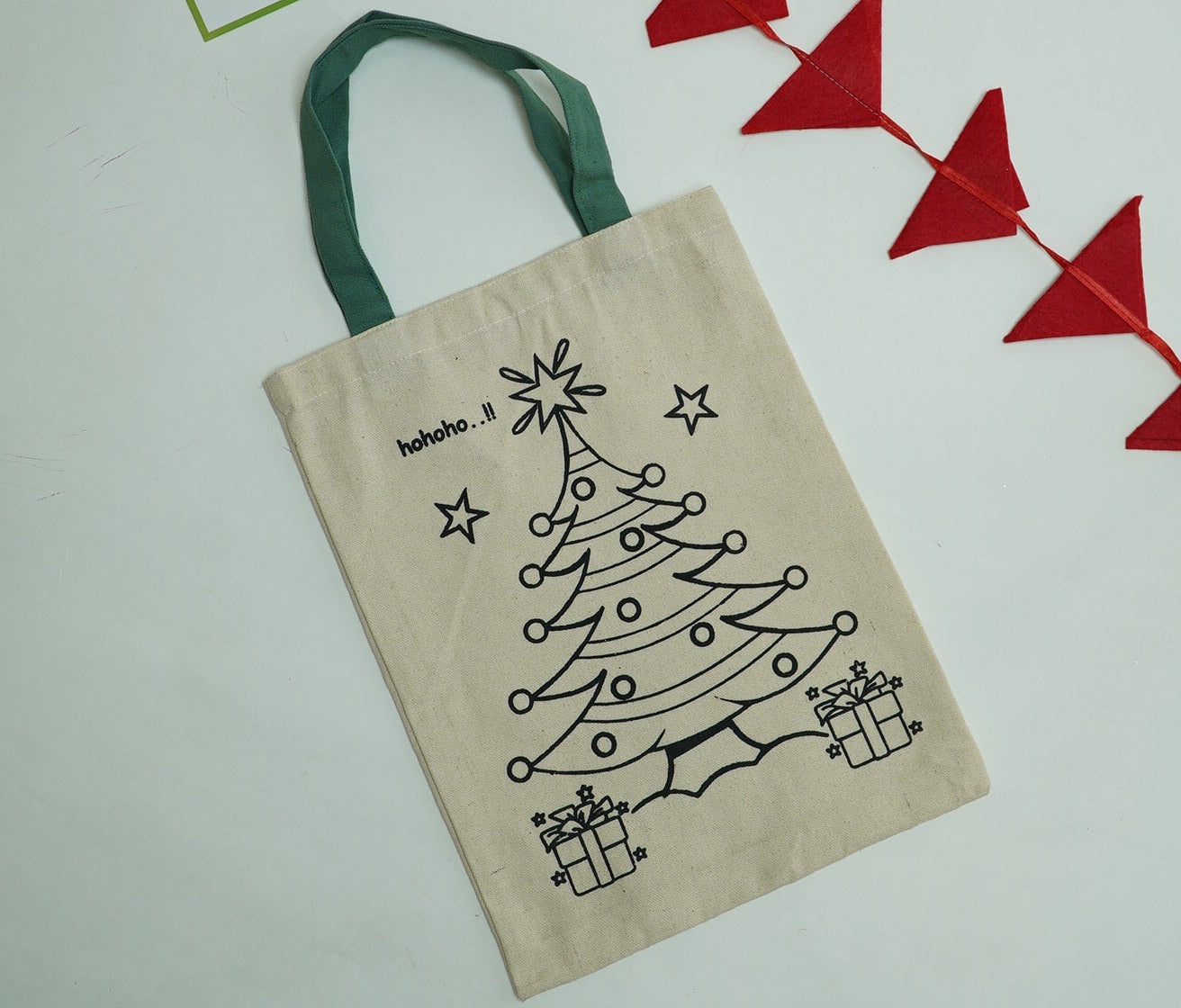 Christmas print pre-marked Goodie Bag (Pack of 6/12/24)