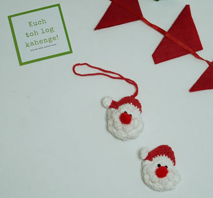 Santa Crochet clips