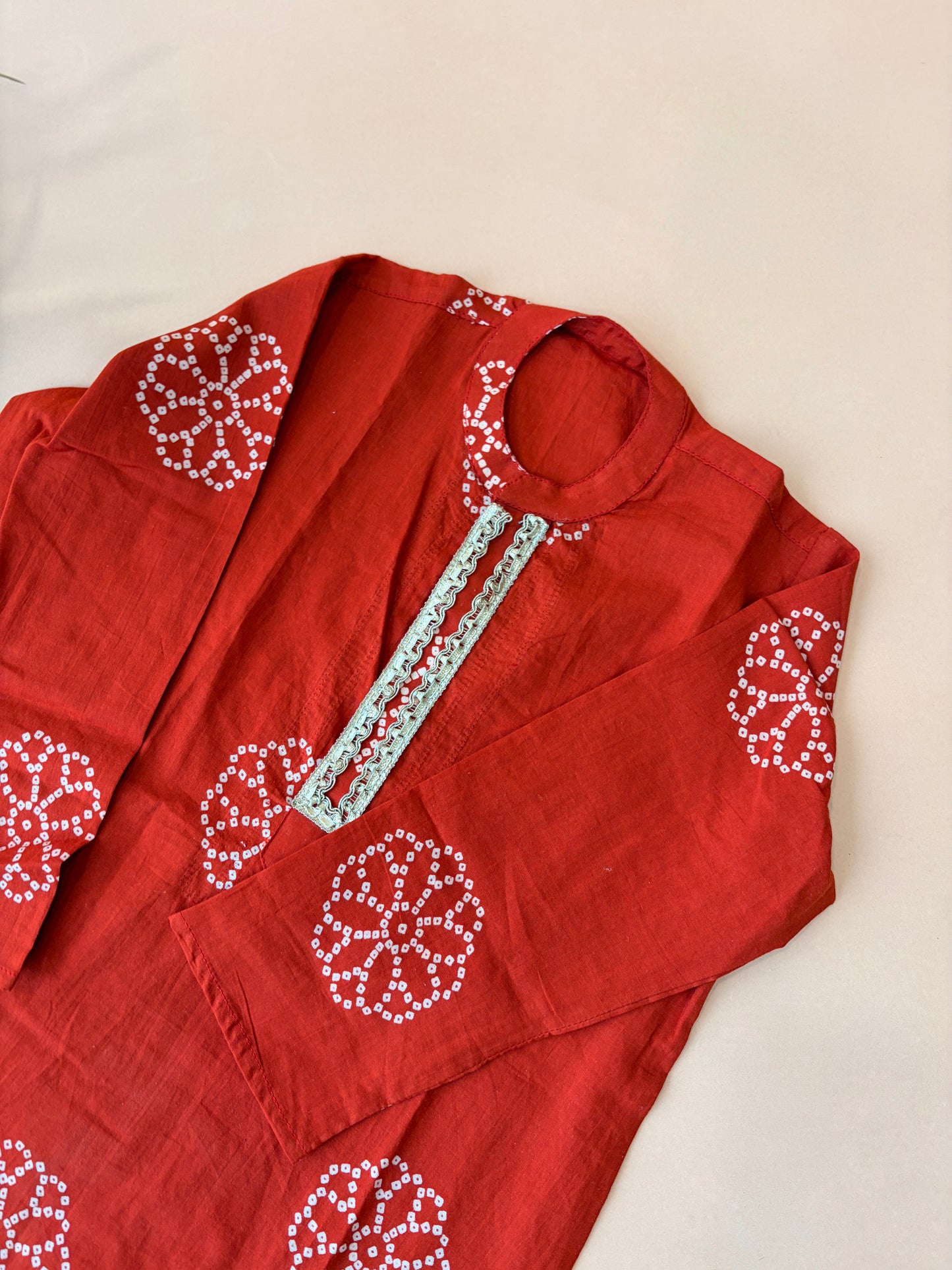 Rust Kurta Pyjama for Boys | 100% Cotton Festive Wear | 0-7year