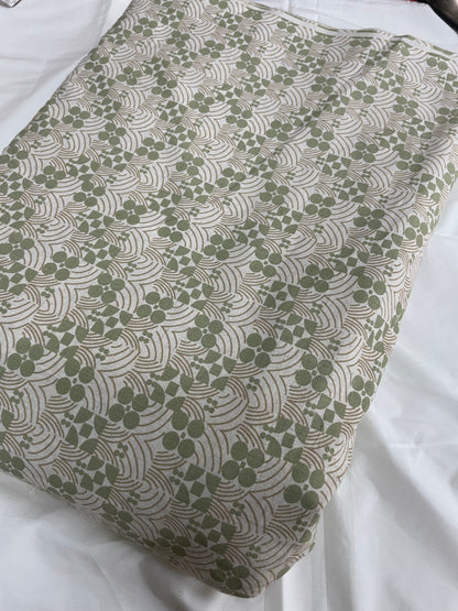 Pastel Green Geometric Cotton Flex