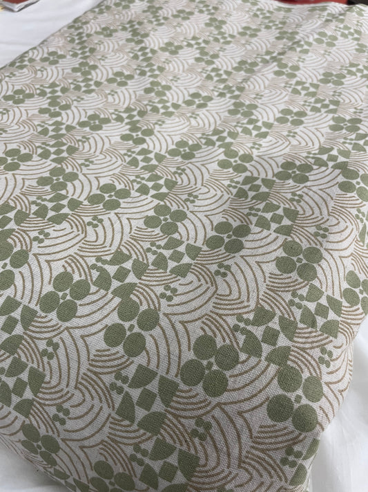 Pastel Green Geometric Cotton Flex
