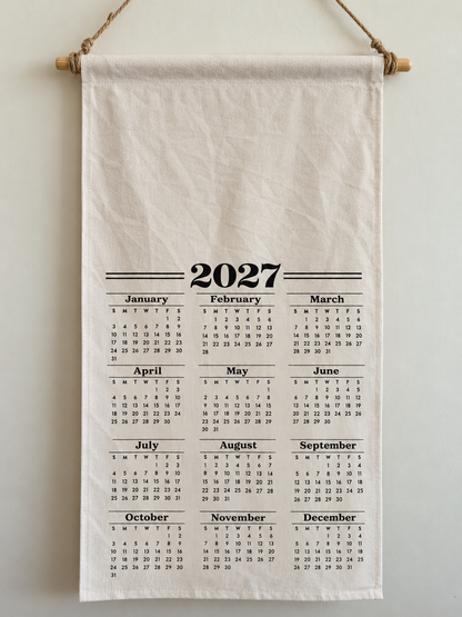 2027 Canvas Wall Calendar