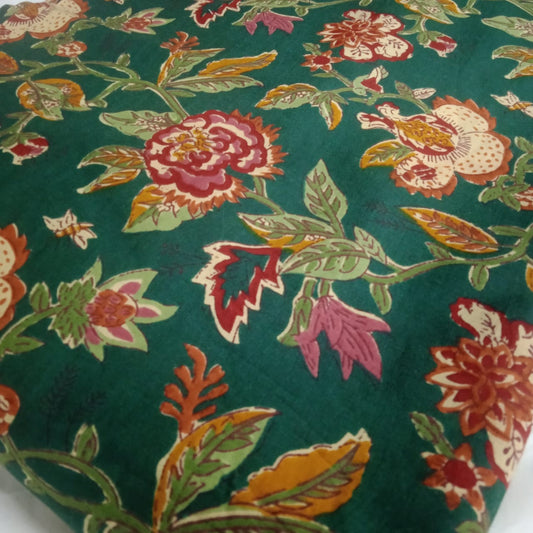 Green Hariyala Cotton Print Fabric