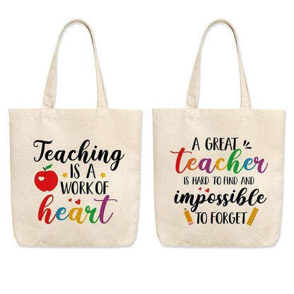 Customised Canvas Totes for Teacher's Day - Pack of 6