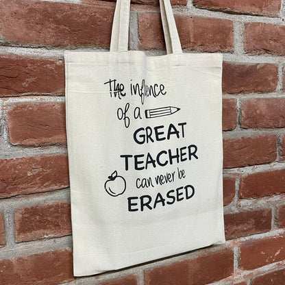 Canvas Teacher’s Day Tote Bag | Sustainable Gift | Pack of 30/50/100