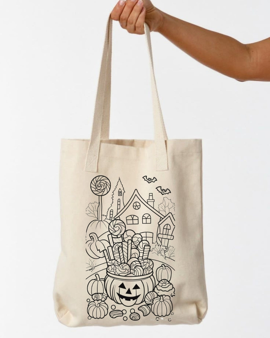 Halloween Pre-marked Canvas TOTE bags - pack of 30