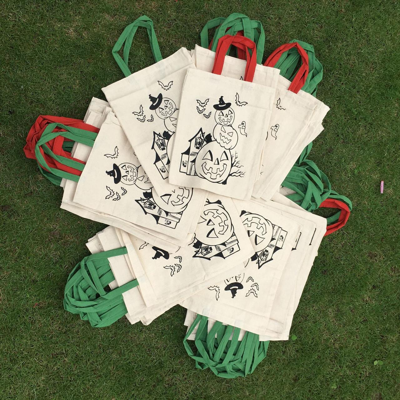 Halloween Pre-marked Canvas bags - pack of 12/30