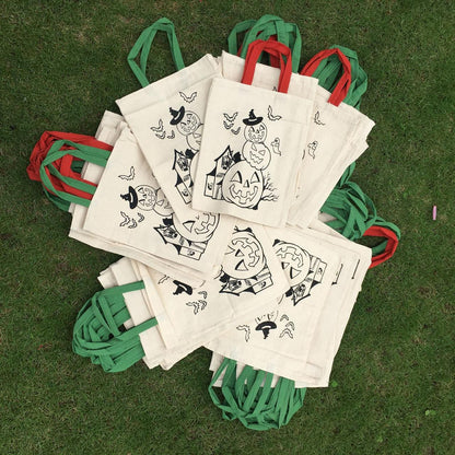 Halloween Pre-marked Canvas bags - pack of 12/30