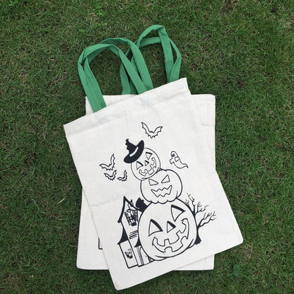 Halloween Pre-marked Canvas bags - pack of 12/30