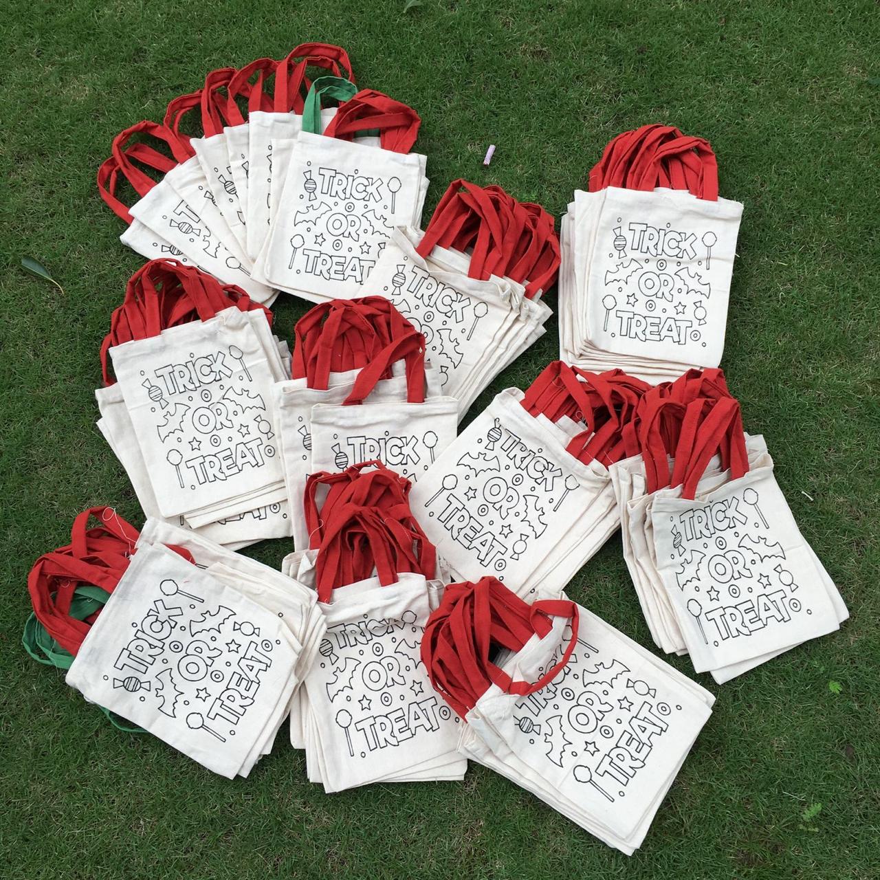 Halloween Pre-marked Canvas bags - pack of 12/30