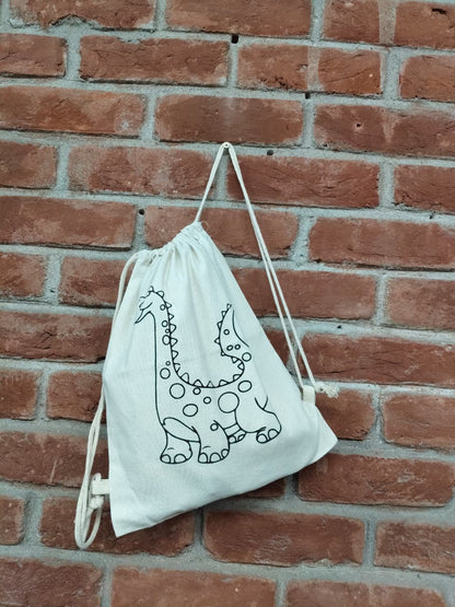 Eco-Friendly Cotton Canvas Pre-marked Backpacks / shoulder Sacks  - PACK of 30