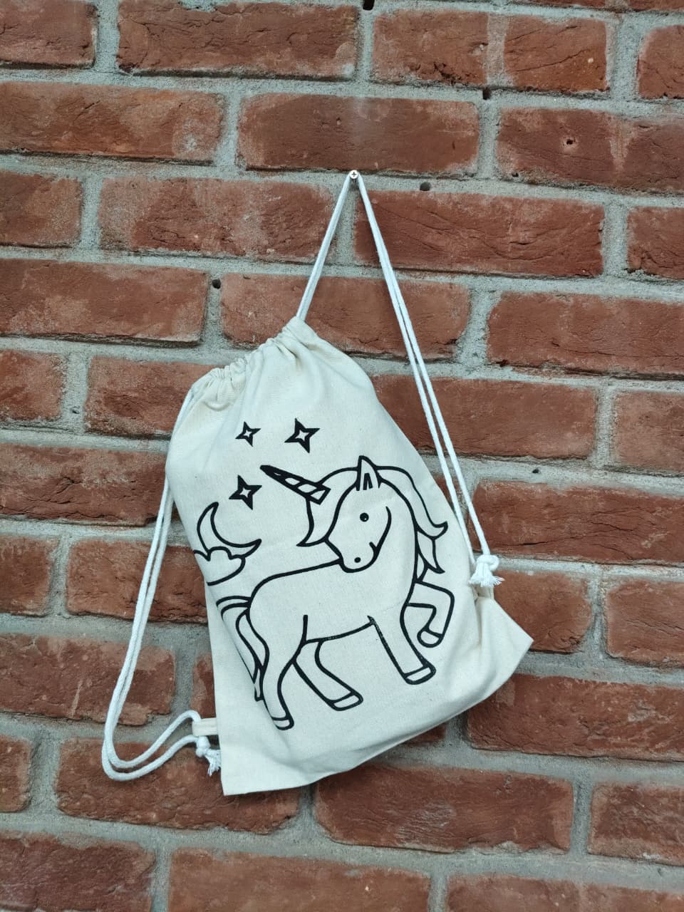 Eco-Friendly Cotton Canvas Pre-marked Backpacks / shoulder Sacks  - PACK of 30