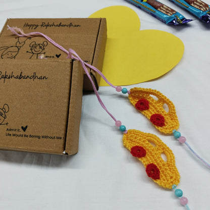 Handmade Crochet Cute Car Rakhi