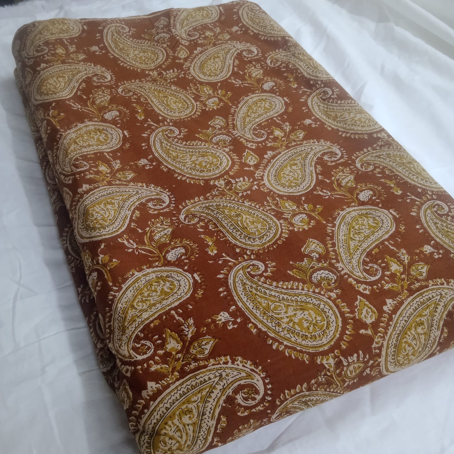 Earthy Paisley Cotton Sleeveless top