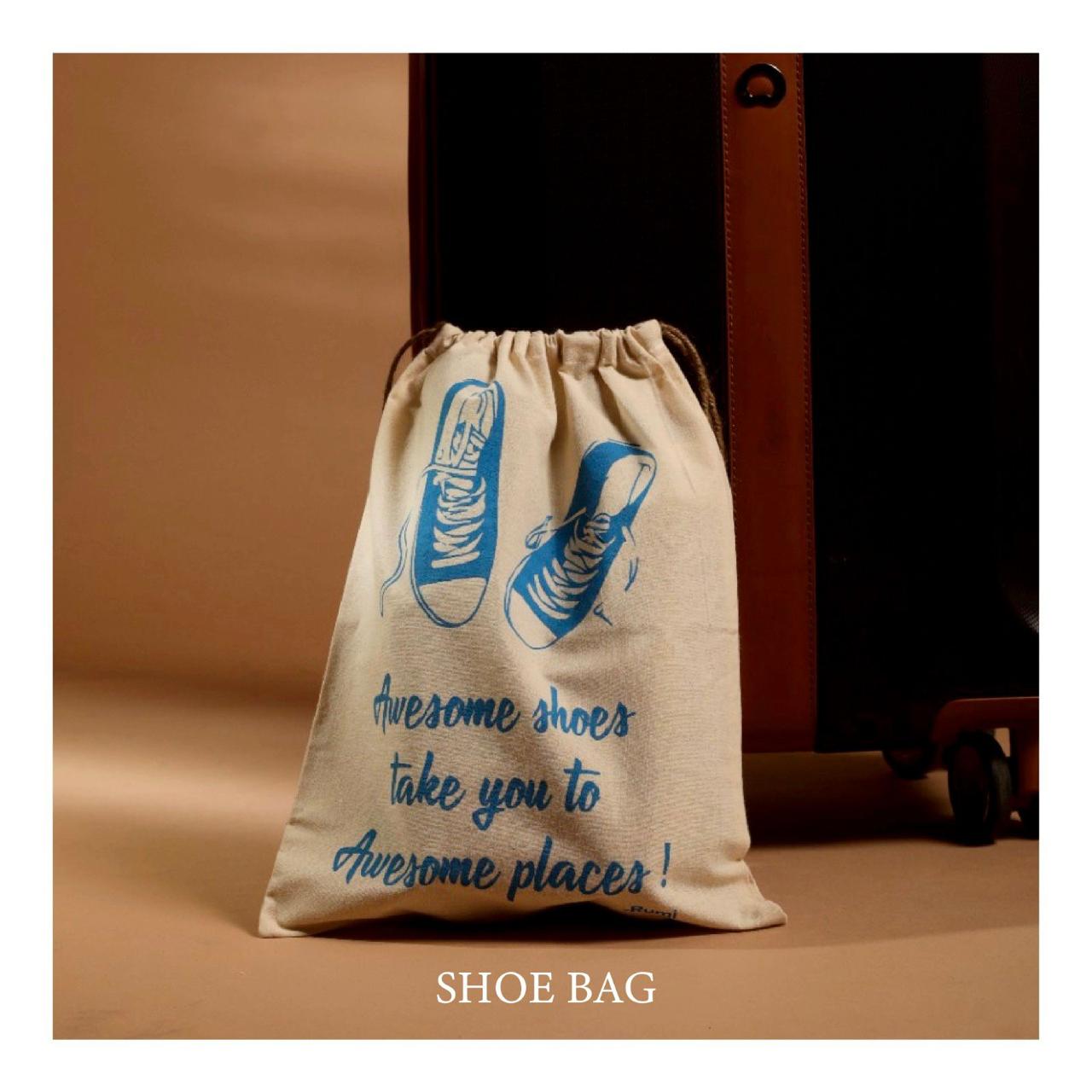 Eco-Friendly Natural Cotton Shoe Bags: Sustainable, Stylish, and Versatile (Pack of 3/6/12)