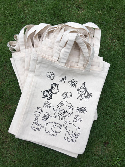 Eco-Friendly Natural Cotton Canvas Goodie Bags: Sustainable, Stylish, and Versatile - Pack of 20