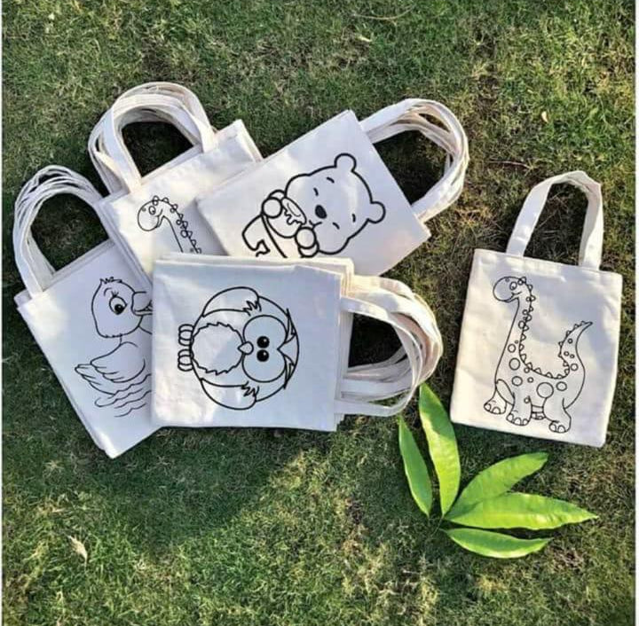 Eco-Friendly Natural Cotton Canvas Goodie Bags: Sustainable, Stylish, and Versatile - Pack of 20