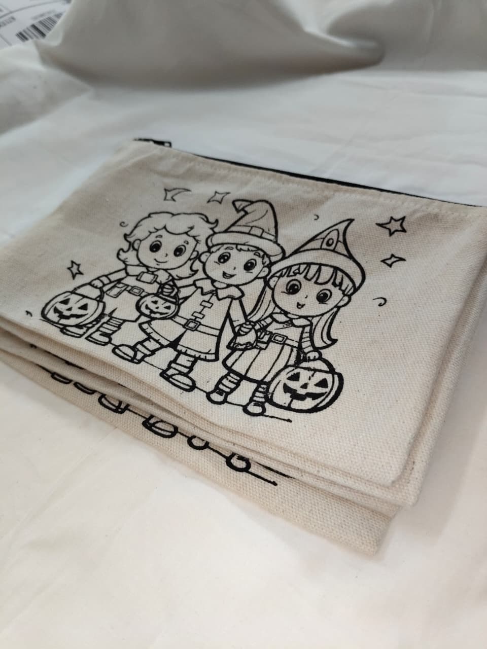 Halloween Pre-marked Canvas Pouches - pack of 12/30